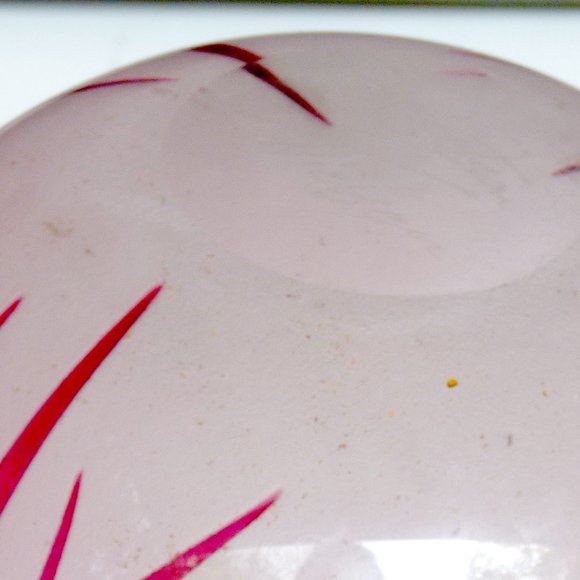 Jim Engebretson & Renee Nielsen Sculpture Art Hand Glass Vase Bowl Diamond Pink - Picture 8 of 9